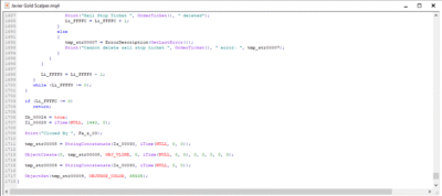 Javier Trading Scalper Gold EA MT4 Source Code